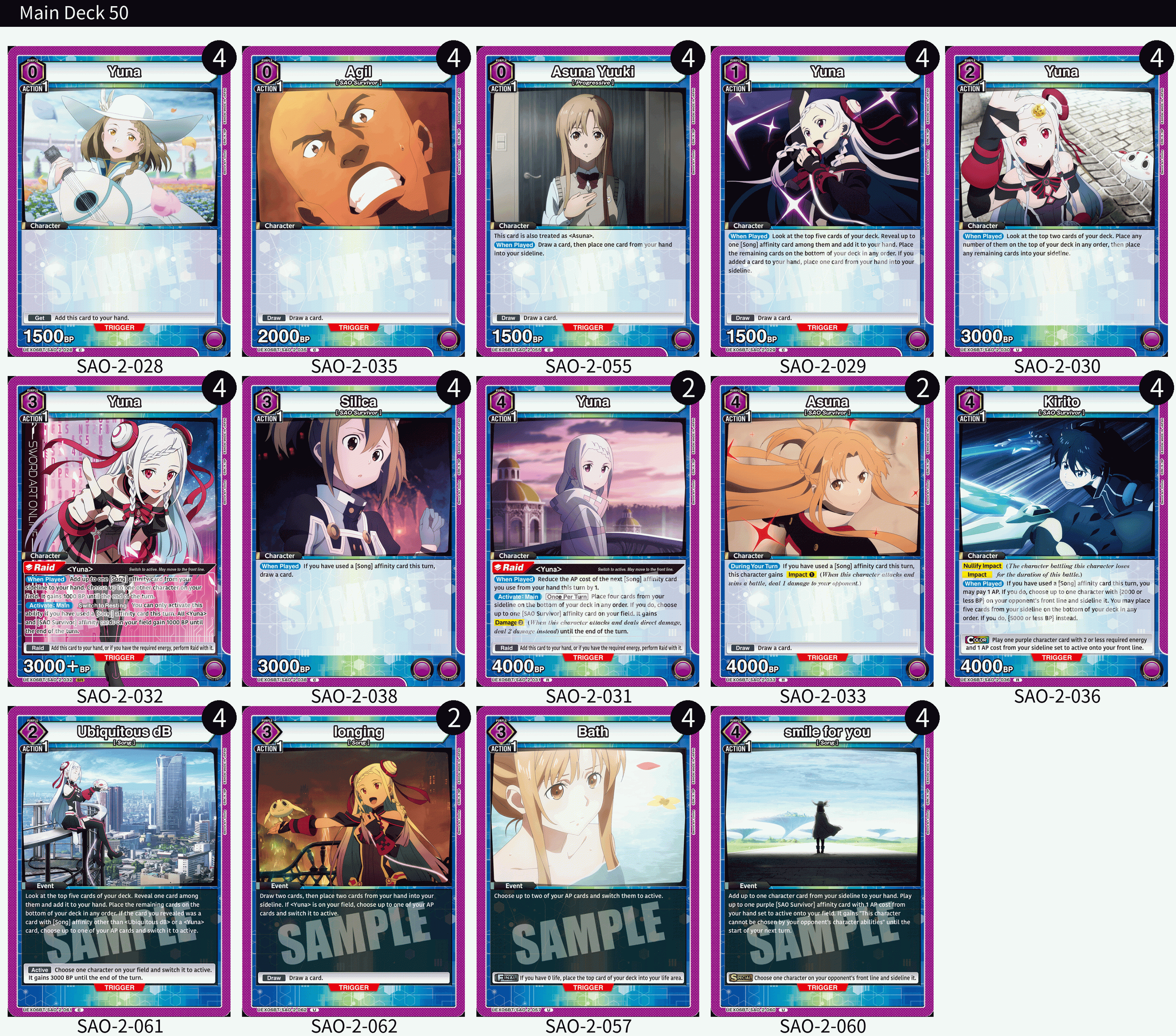 Purple Yuna Deck
