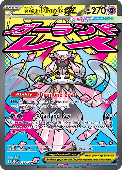 Mega Diancie ex – Mega Attack Rare