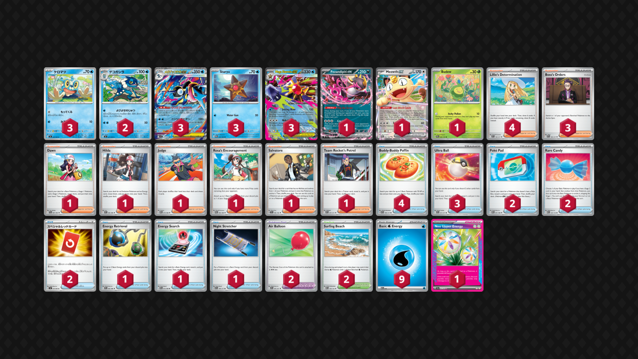 Mega Greninja ex deck list