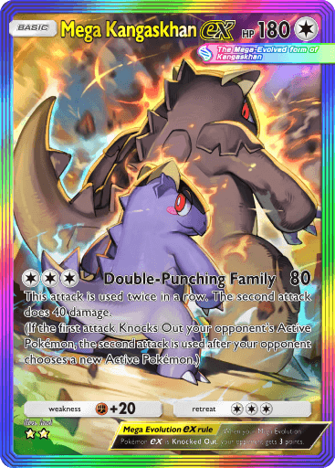 #10 Mega Kangaskhan ex – Rainbow Bordered