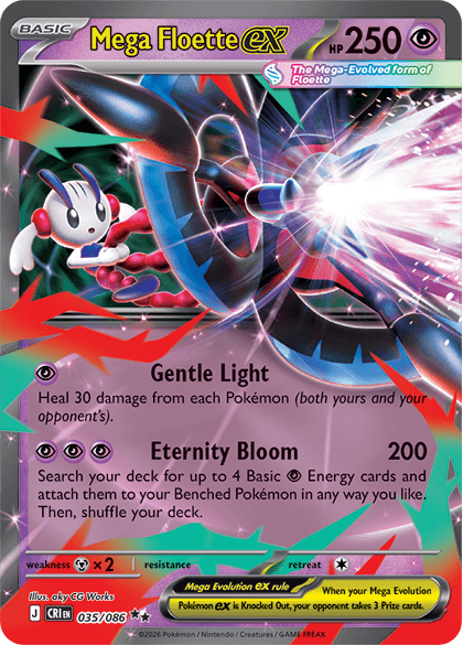 Mega Floette ex Chaos Rising Double Rare Pokemon Card