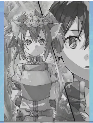 Silica and Kirito share a moment
