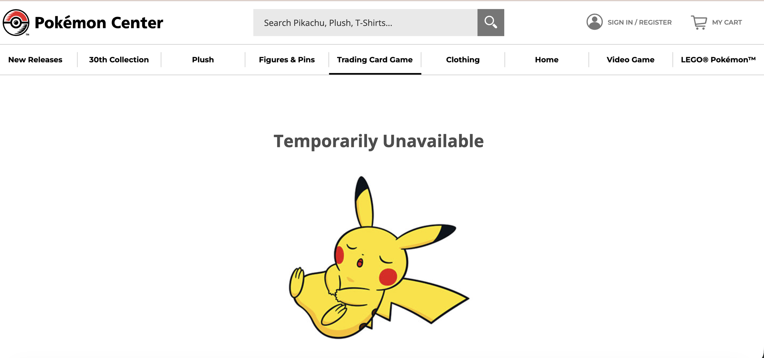 Pokemon Center TCG offline