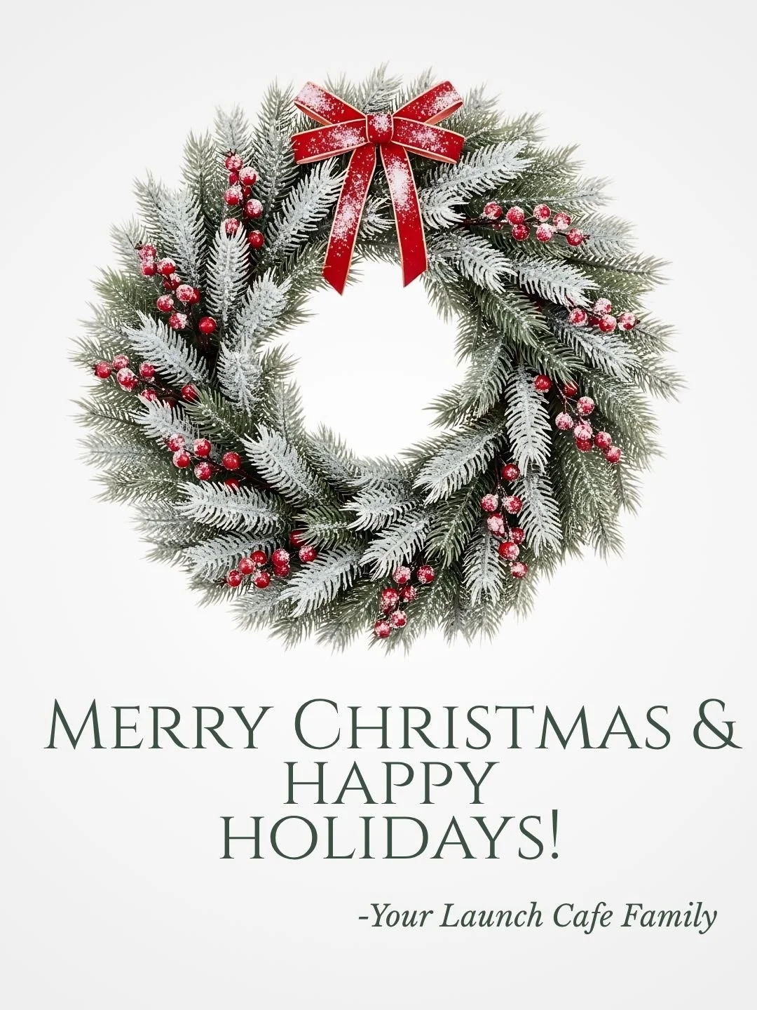 Here's your Christmas day caption:
Merry Christmas &amp; Happy Holidays from our Launch family to yours! 🎄✨
Grateful for this incredible community and everyone who's supported us this year. Wishing you all warmth, joy, and maybe a little extra coffe