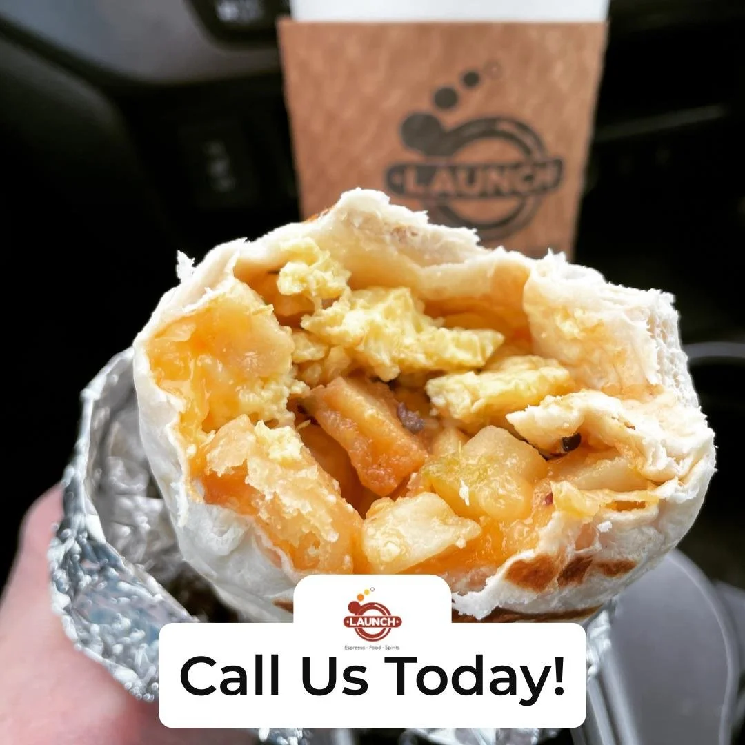 Golden mornings (and Morrison and Lakewood commutes) start smoother at Launch Espresso Food Spirits - Cafe. Swing in for Breakfast that&rsquo;s filling but not fussy, like our Breakfast Burrito with green chili, plus expertly pulled Espresso that act