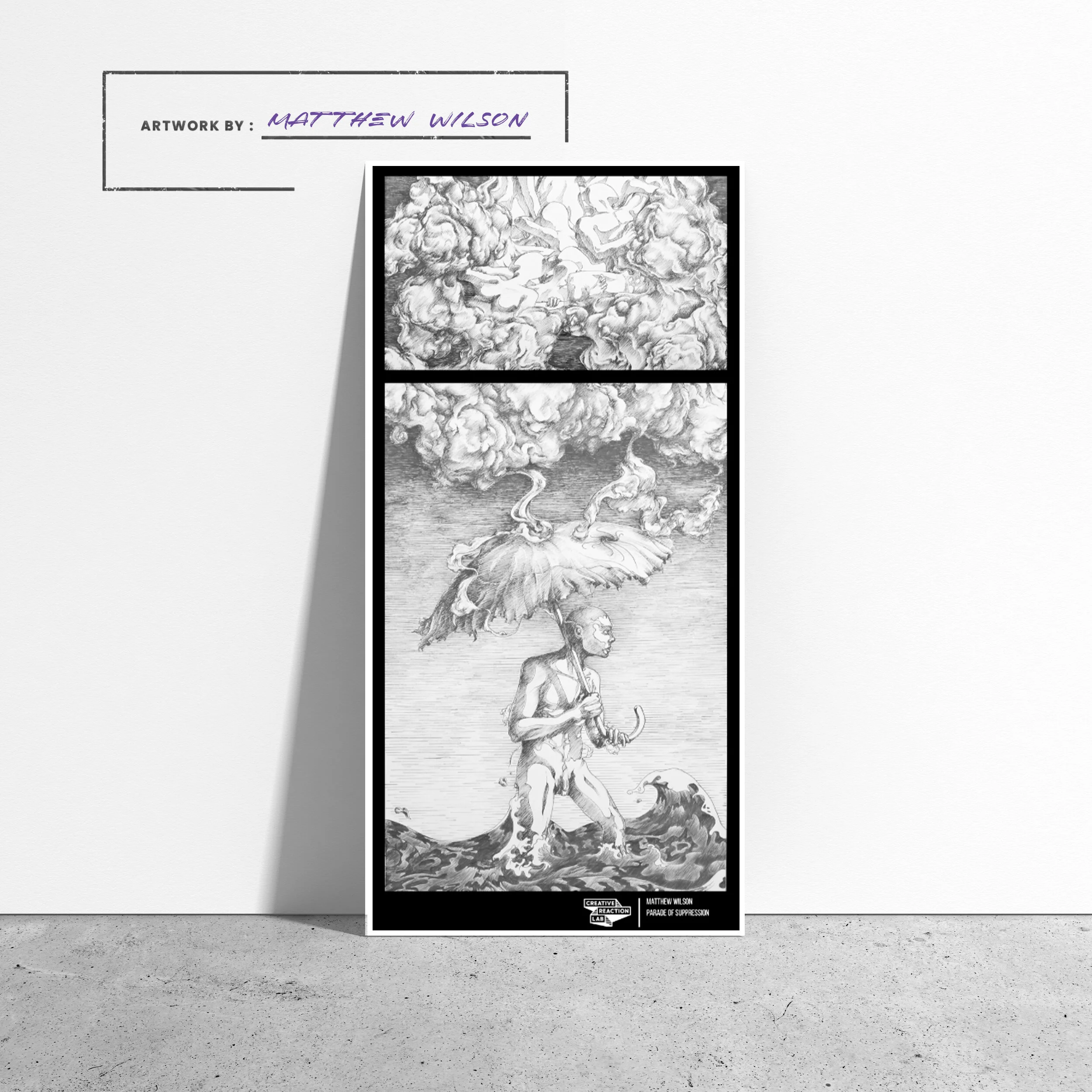 Parade of Suppression. (Artist: Matthew Wilson) Poster