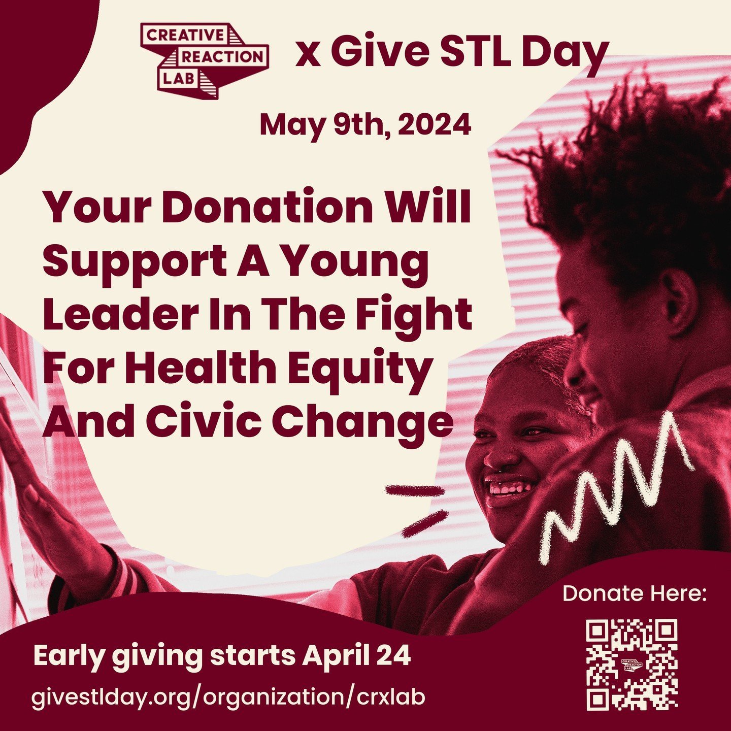 The countdown begins! 

With just 9 days left until Give STL Day, we're gearing up for an incredible day of giving and impact. Together, let's empower young leaders to be the change they wish to see in the world. Join us on May 9th and make a differe