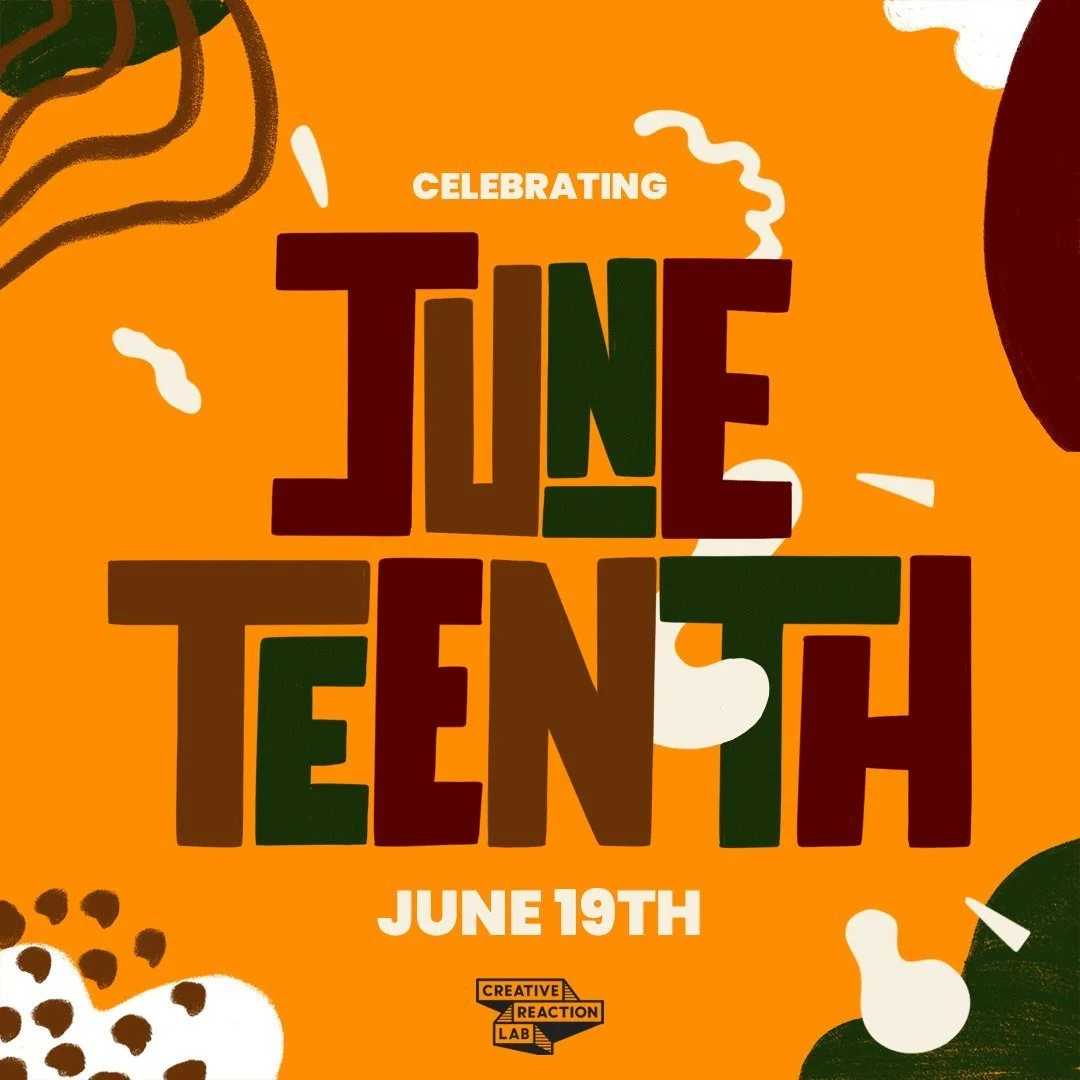 Happy Juneteenth from the Creative Reaction Lab team! Today we celebrate freedom, resilience, and the ongoing journey toward equity and justice. 

#Juneteenth #CelebrateFreedom #CRXLAB