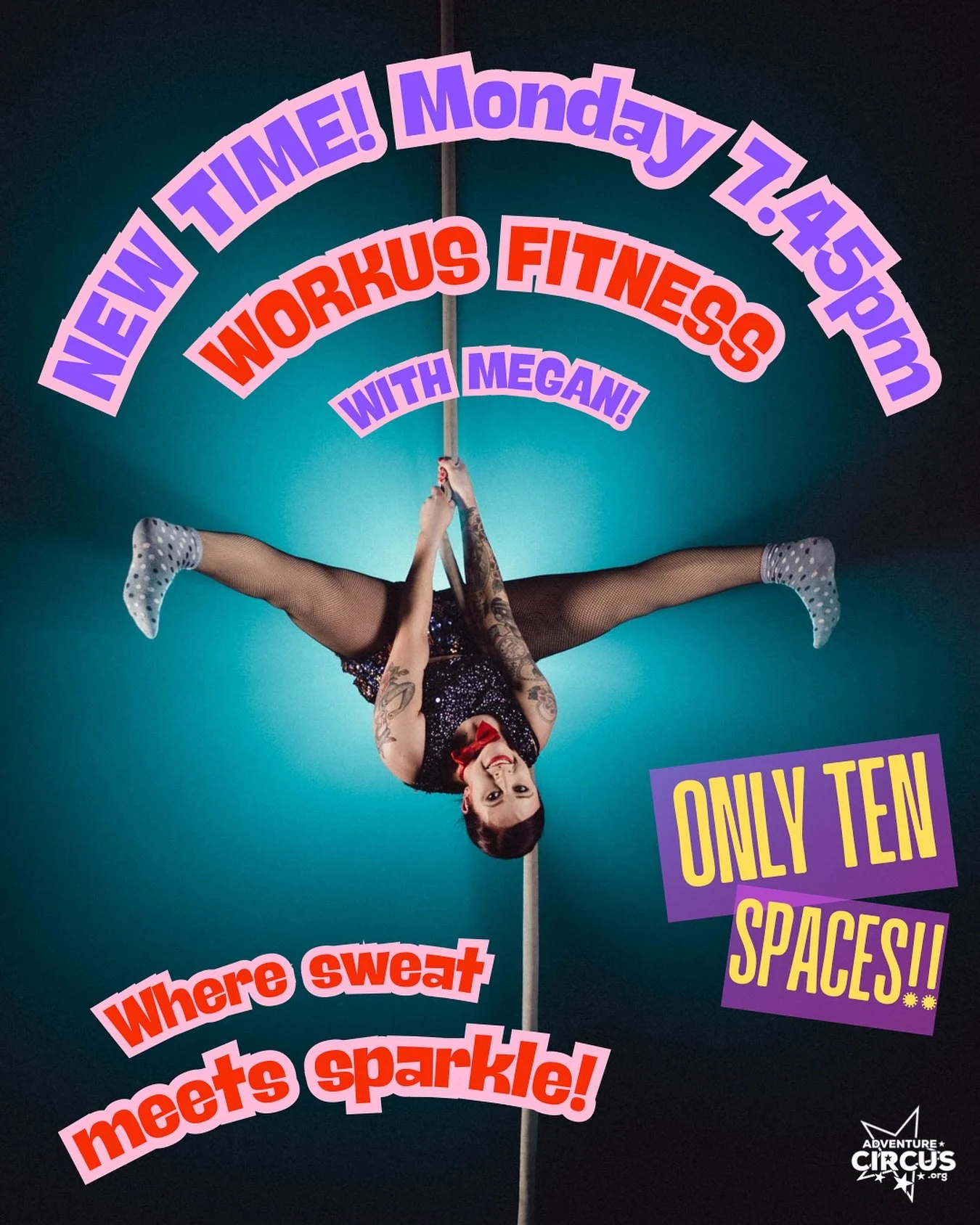 Exciting news! 

WorkUs Fitness is moving to a new Monday night time slot and we are so excited for Megan to be leading this class! 

Starts Monday 15th September 

Warm up starts at 7.30pm and the clock starts at 7.45pm! 

Over the next eight weeks 