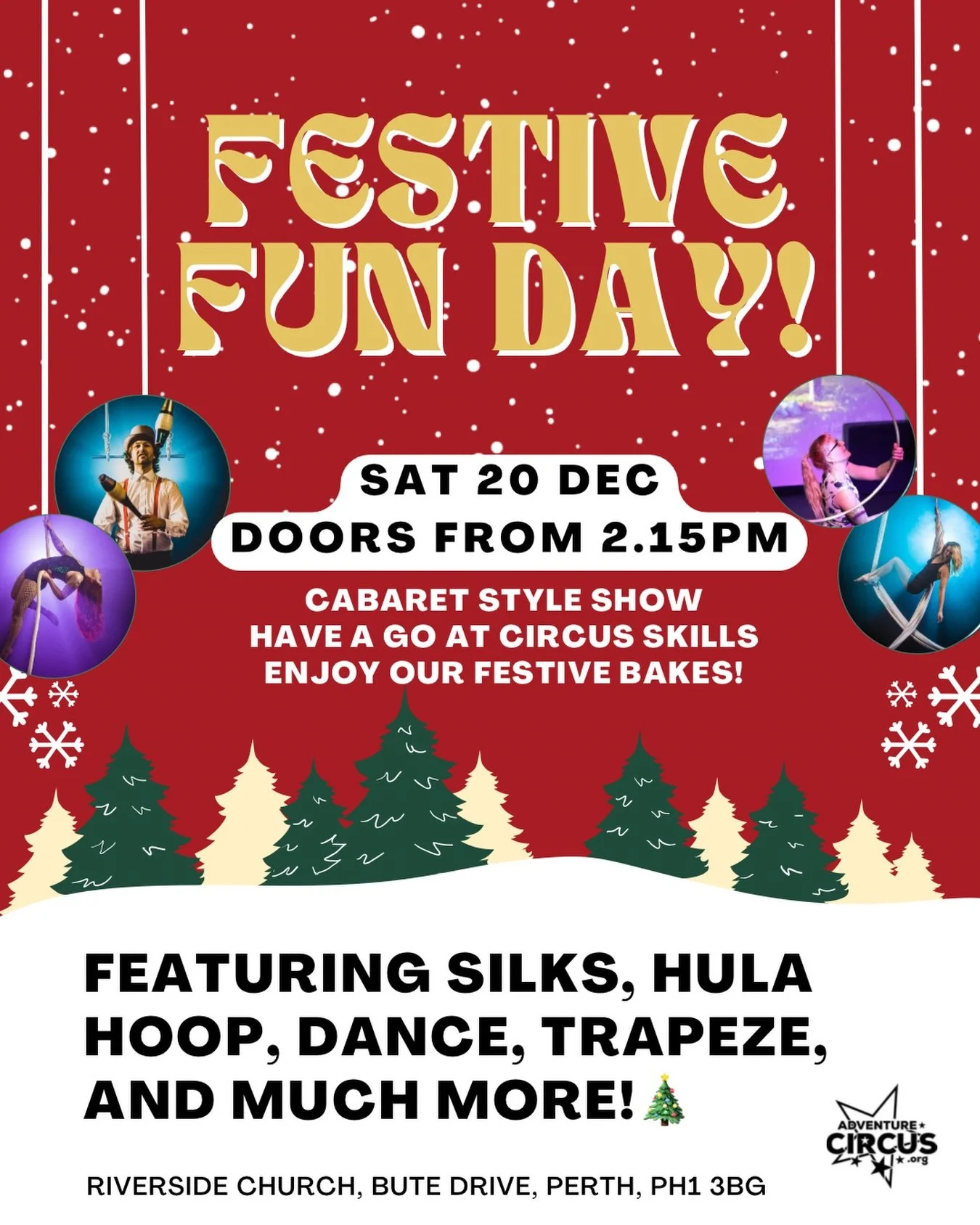 IT&rsquo;S CHRISTMAS SHOW TIME! 

It&rsquo;s that time of year when we present our end of year student extravaganza! 

🎁Saturday 20th December
🎁Doors from 2pm, show at 2.30pm
🎁Pay what you can tickets &pound;2.50 - &pound;6.50
🎁Riverside Church, 