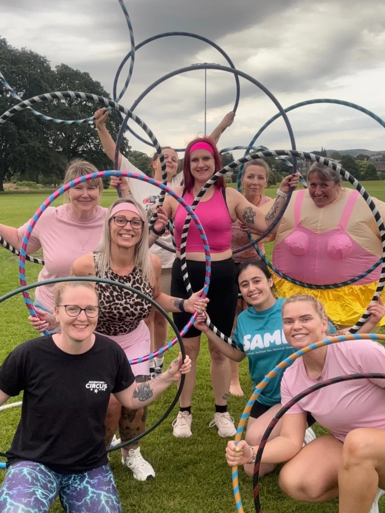 SAMH Moveathon! Thanks to @thesleepysiren for leading hula hoop tonight! You can join us regularly for hula at 10.30-11.30am on Mondays! 

Tomorrow we are back at the North Inch with Graeme for two more sessions! 

Juggling - 3pm
Poi spinning - 4pm

