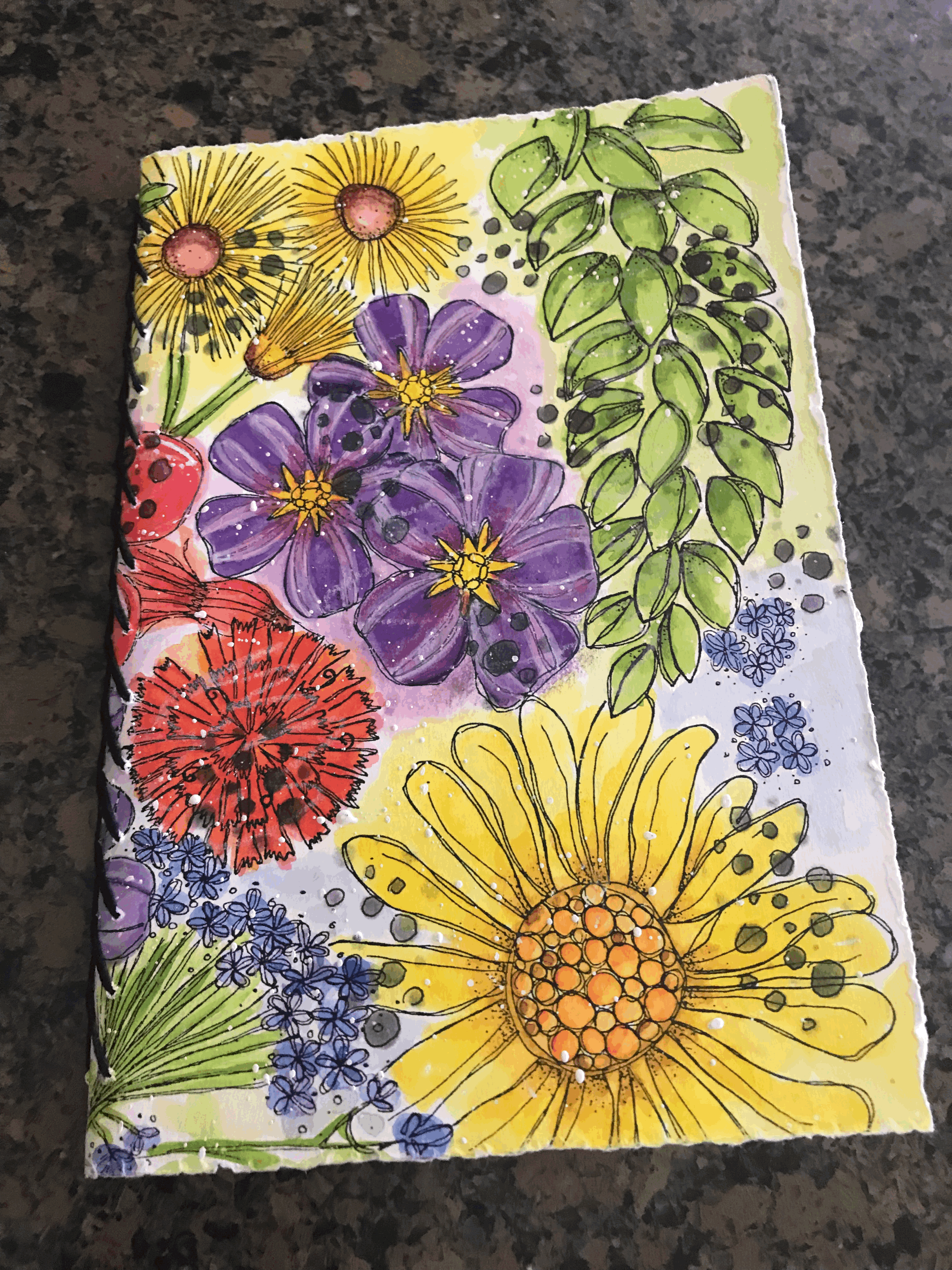 Carmen's Artsy Wildflower Art Journal — anncorbierescottdesigns
