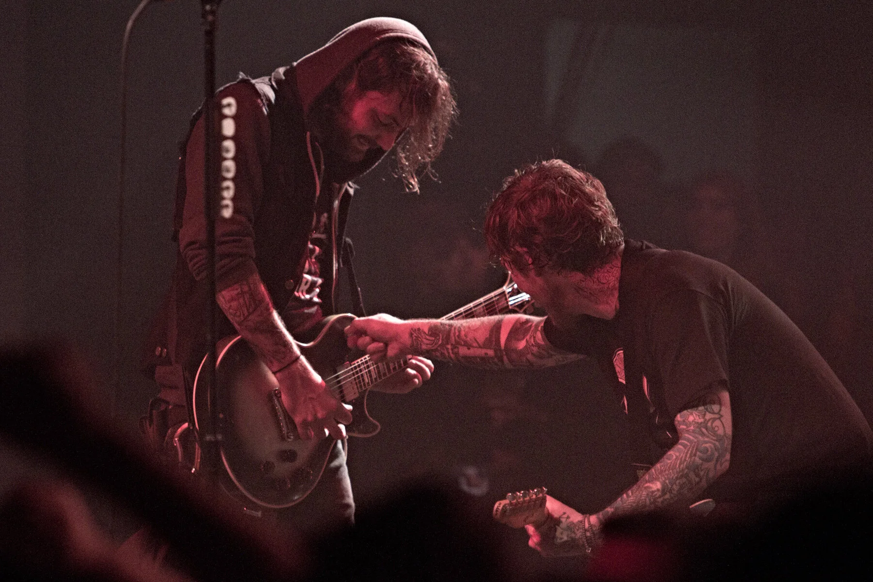 Still Photography  Live performance photography documenting New Jersey punk band The Gaslight Anthem's holiday performance at Asbury Park's Convention Hall with a surprise appearance by Bruce Springsteen. Select images published January 2012 print ed