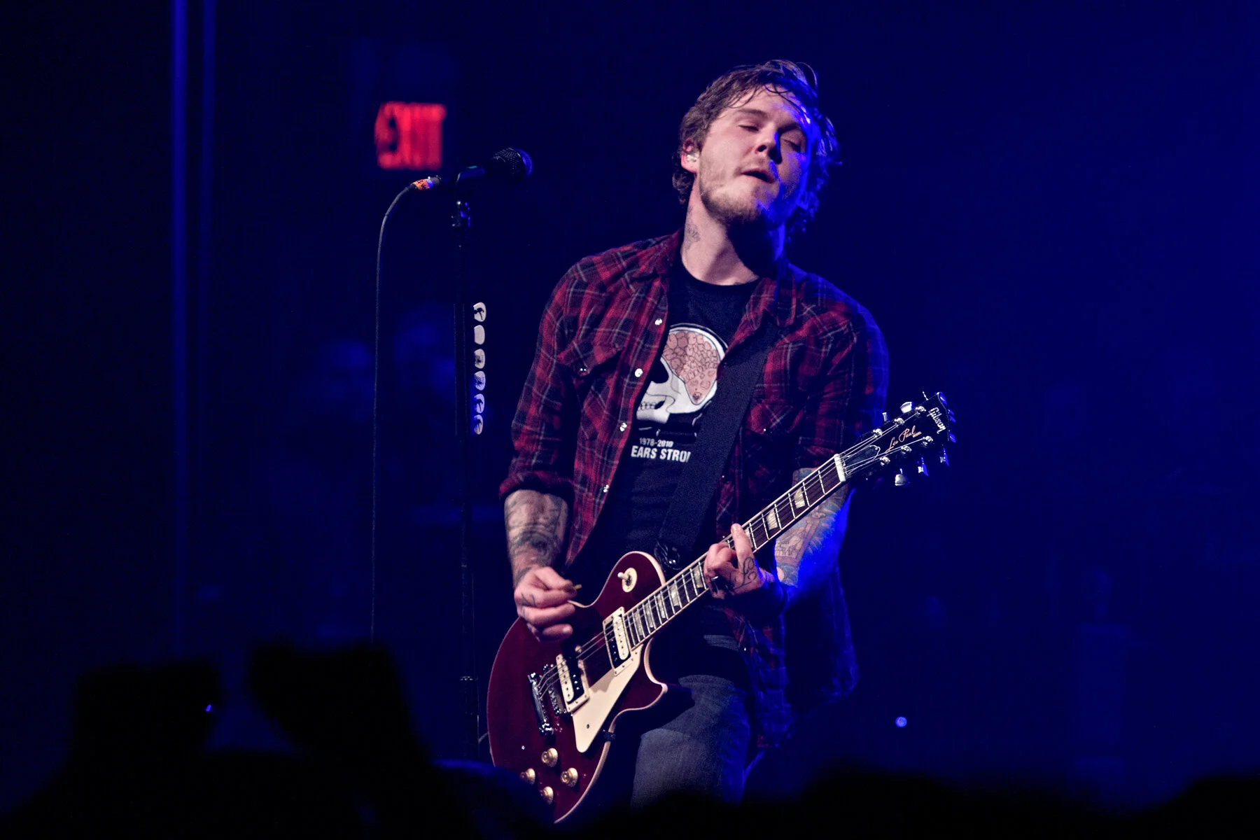 Still Photography  Live performance photography documenting New Jersey punk band The Gaslight Anthem's holiday performance at Asbury Park's Convention Hall with a surprise appearance by Bruce Springsteen. Select images published January 2012 print ed