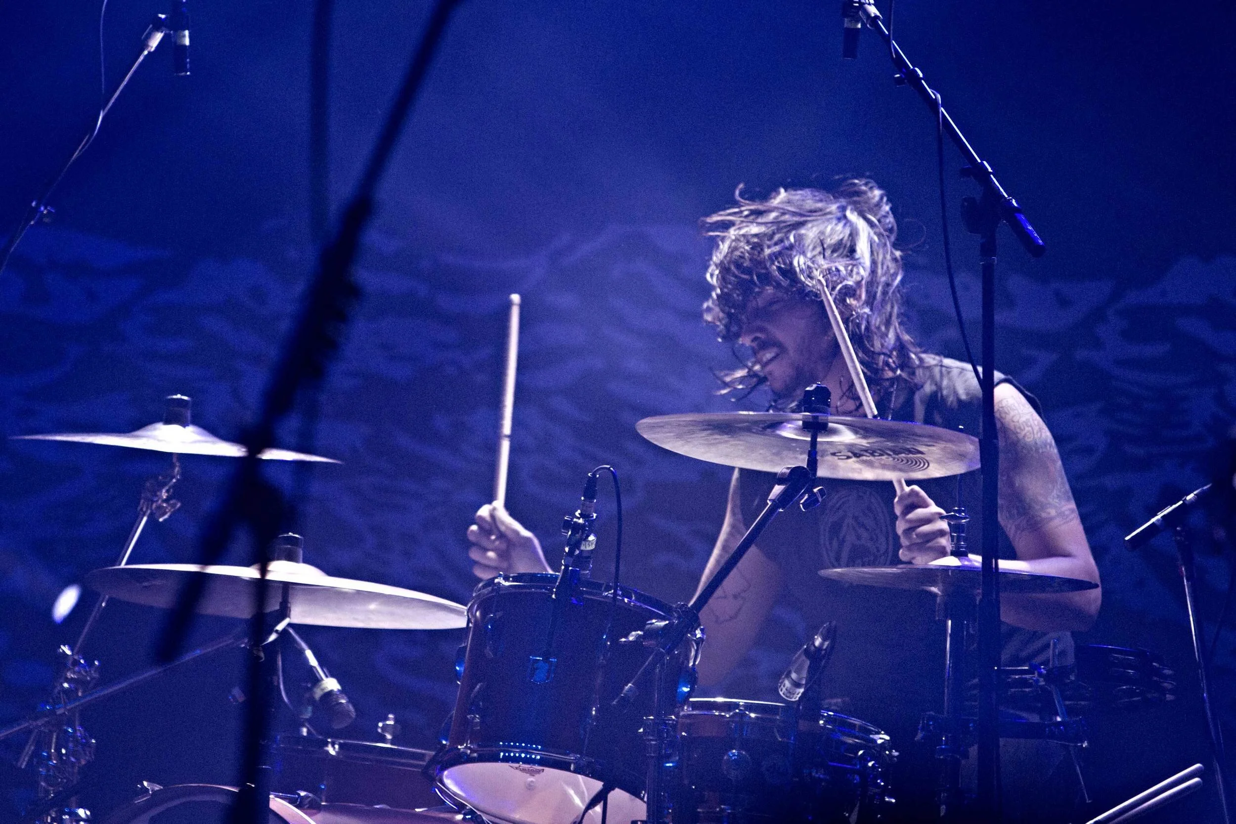 Still Photography  Live performance photography documenting New Jersey punk band The Gaslight Anthem's holiday performance at Asbury Park's Convention Hall with a surprise appearance by Bruce Springsteen. Select images published January 2012 print ed