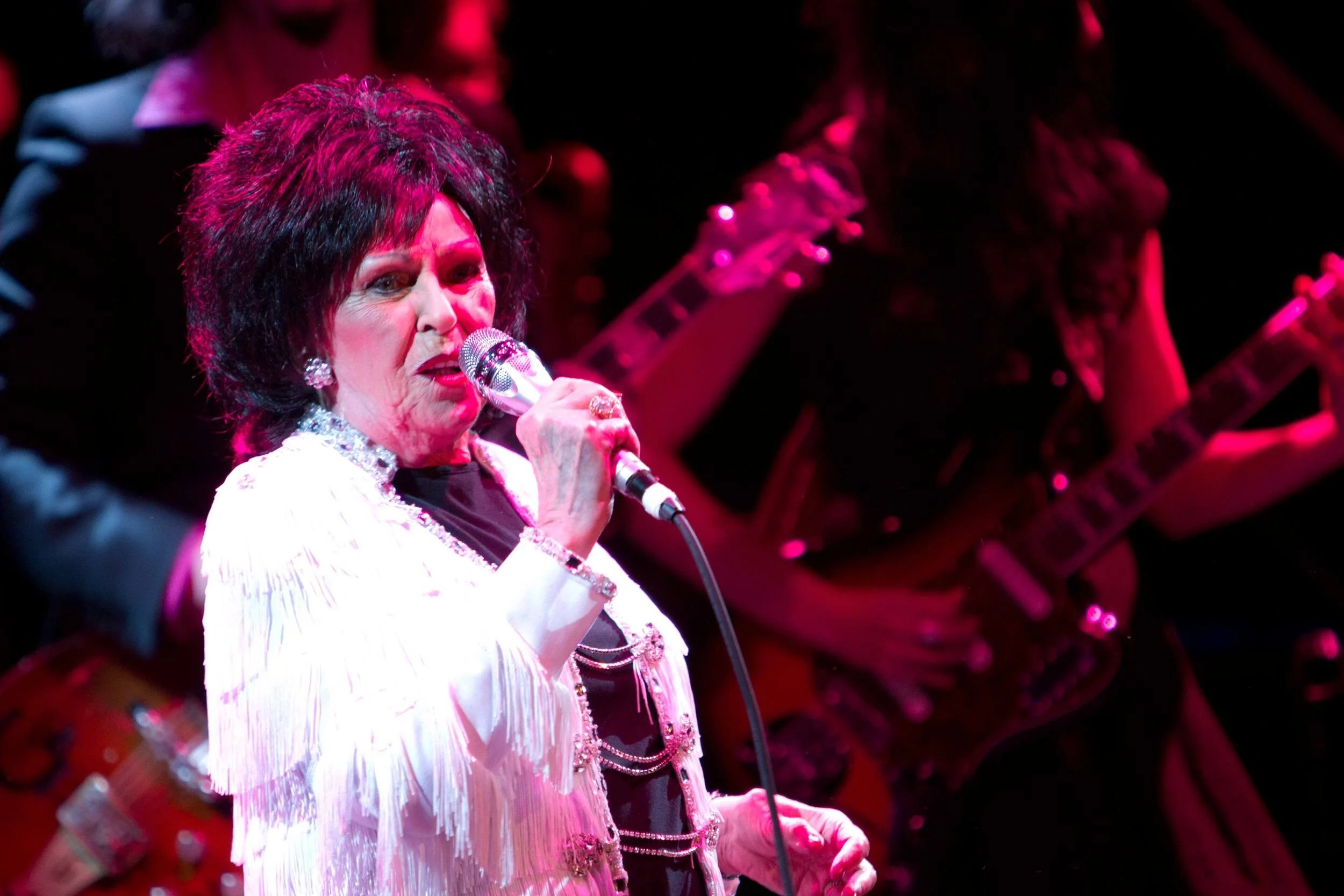 Still Photography  Live performance photography documenting Wanda Jackson's "The Party Ain't Over" album release performance for Third Man Records at Music Hall of Williamsburg in New York, NY. Special guest, Jack White.  Select images published via 