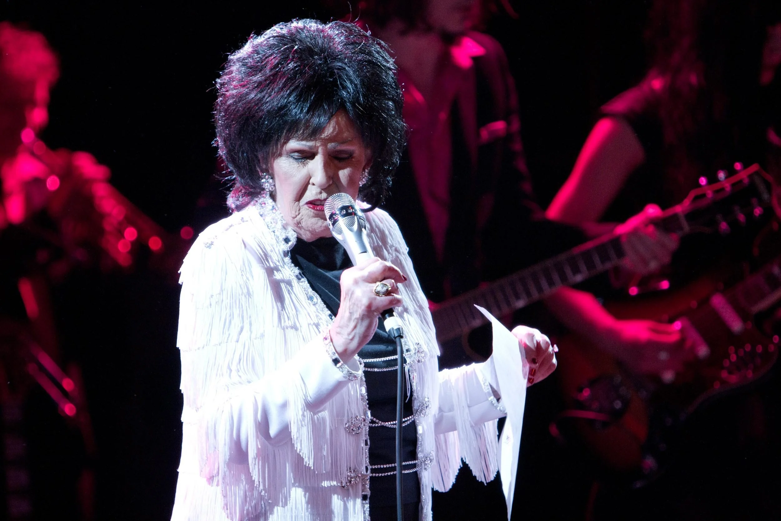 Still Photography  Live performance photography documenting Wanda Jackson's "The Party Ain't Over" album release performance for Third Man Records at Music Hall of Williamsburg in New York, NY. Special guest, Jack White.  Select images published via 