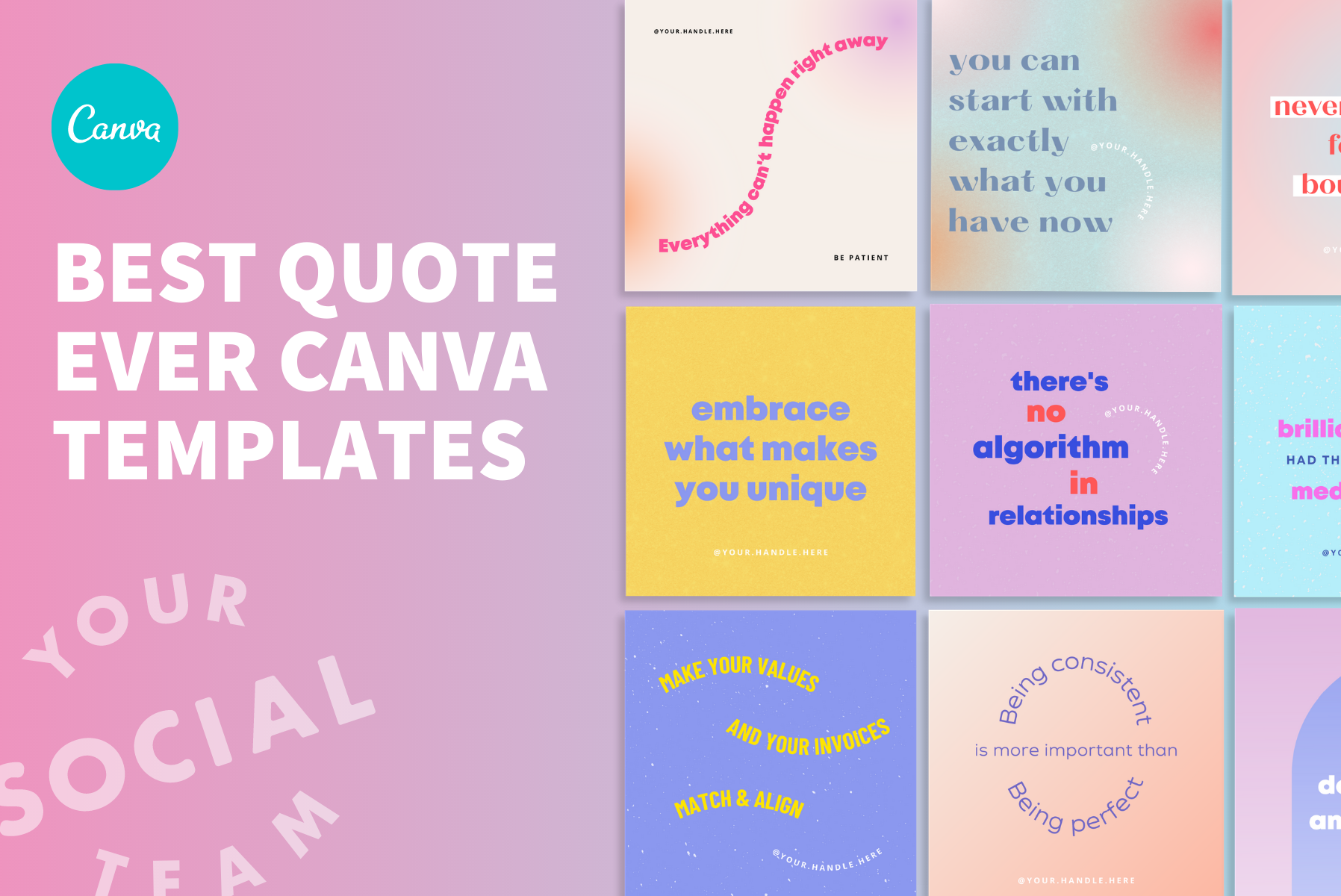 Best Quote Ever Canva Templates for Instagram — Your Social Team