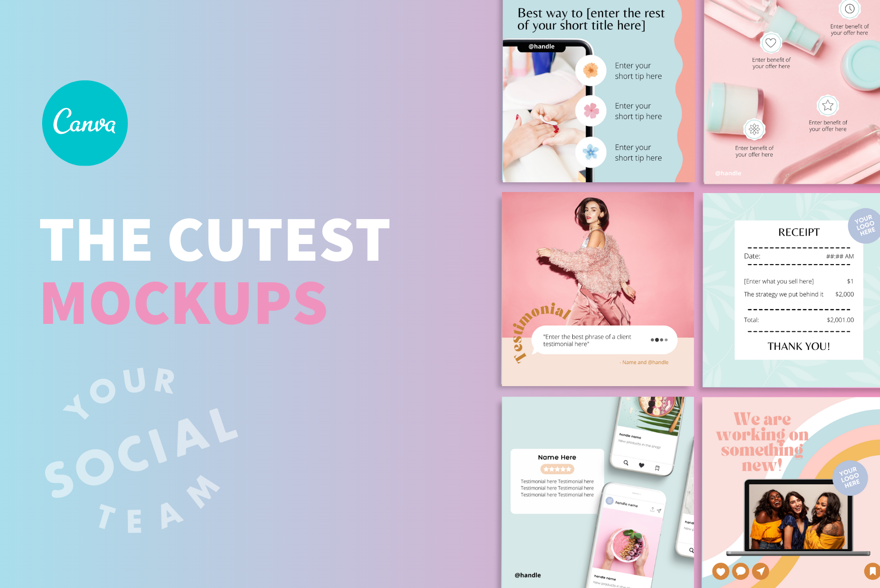 GIF Animation Engagement Pack . Instagram Templates Canva . 