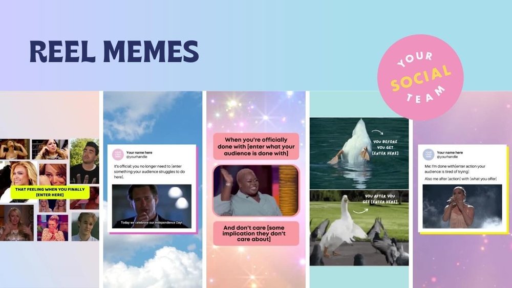 Reel Memes - Your Social Team - How to Repurpose Your Instagram Content To Save Time When Creating Content - Instagram and Social Media Coaching.jpg
