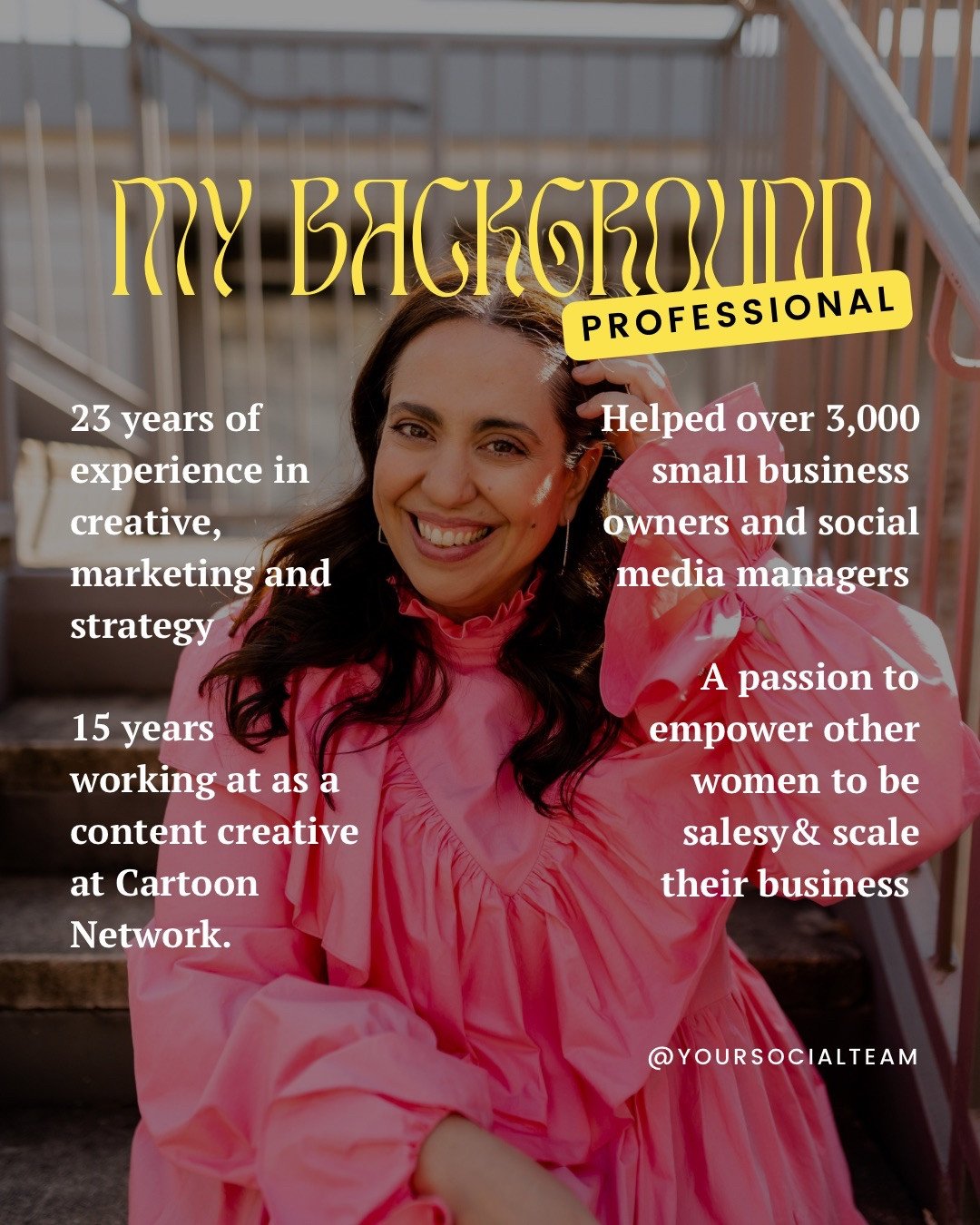 It's been a minute, so it was time for another intro. Slide to learn more about my professional and personal lives! ⁠
⁠
Please introduce yourself and your business below, so we can all get to know each other!⁠
⁠
Templates from our pack &quot;Photos w