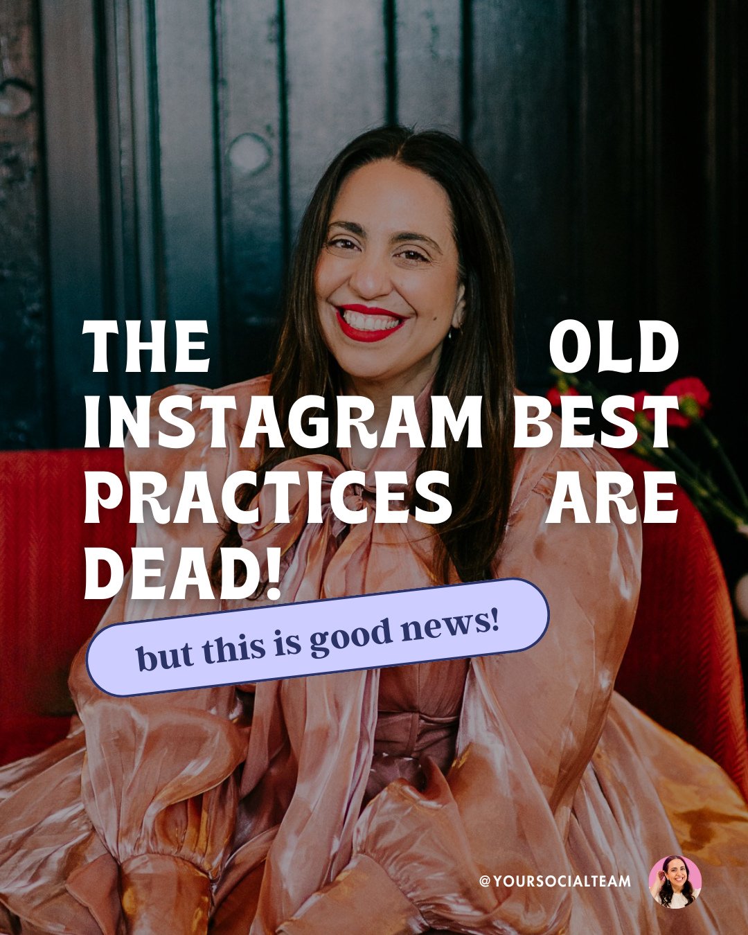 I never say things are &quot;dead&quot; for the shock value. But most Instagram Best Practices are definitely a thing of the past. ✌️⁠
⁠
The good news is that now we don't need to worry so much of a paralyzing long list of things where we can mess up
