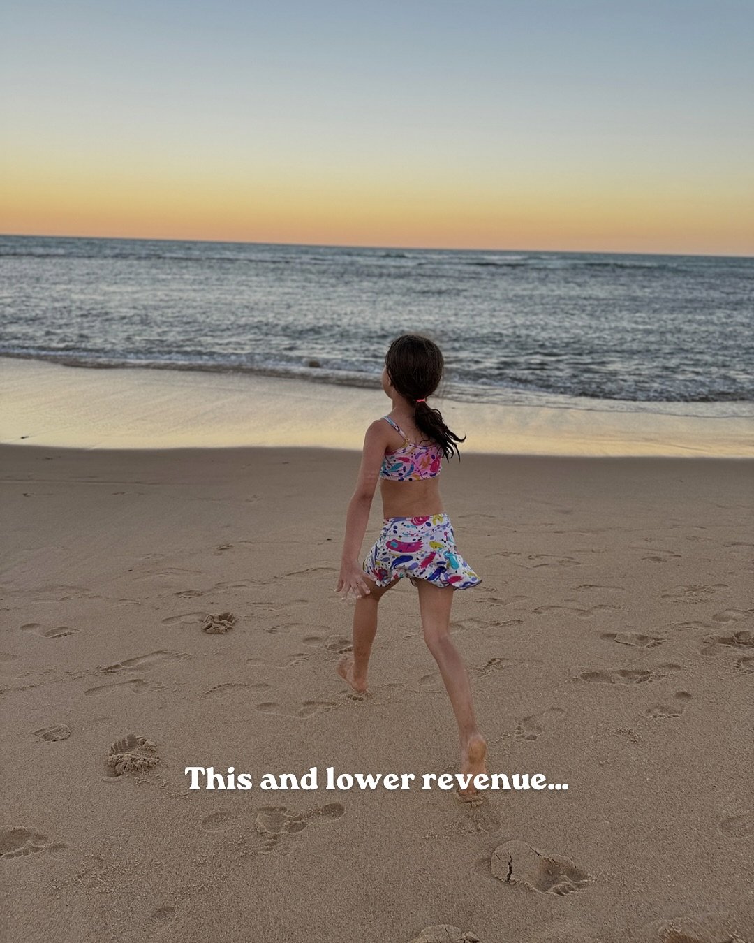 My engagement is down, 
my following count is a struggle, 
my revenue hasn&rsquo;t grown in a couple of years, 
I haven&rsquo;t been posting on TikTok&hellip; 

But I have been taking more time off than ever, 
I don&rsquo;t bring my laptop on vacatio