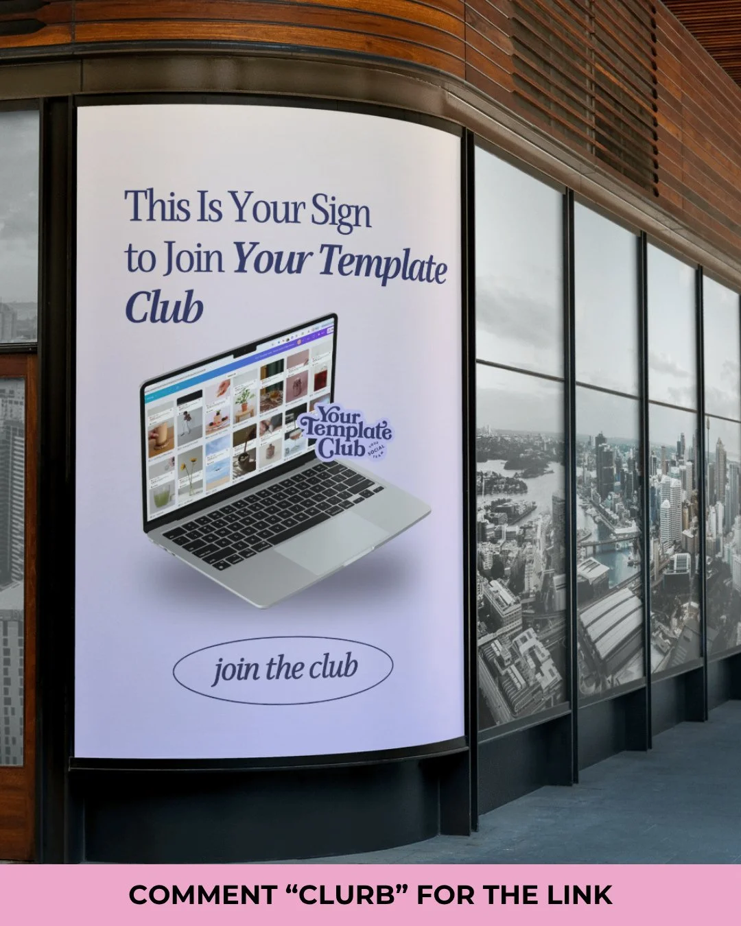 Comment &quot;CLURB&quot; to join @yourtemplateclub and start creating content you're proud of. ❤️ 25% off any plan until Oct 6. ⁠