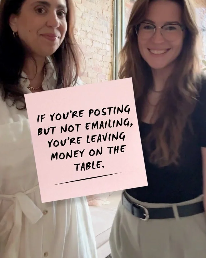 My pro tip to marketing your business: don&rsquo;t underestimate a small email list. Have 46 people in yours? Email them every week! It&rsquo;s easy with our email templates.⁠
⁠
Comment INBOXME to get your first month of weekly email marketing templa