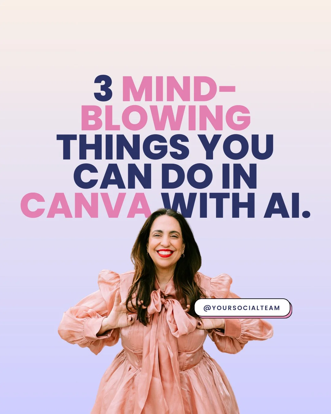 @Canva's AI image editing tools are so cool and helpful... especially for those of us who need to be creative to reuse the good photos we have!⁠
⁠
So check out these 3 things you can do with Canva photo editing.⁠
⁠
Which one made you go 🤯?⁠
⁠
⁠
Phot