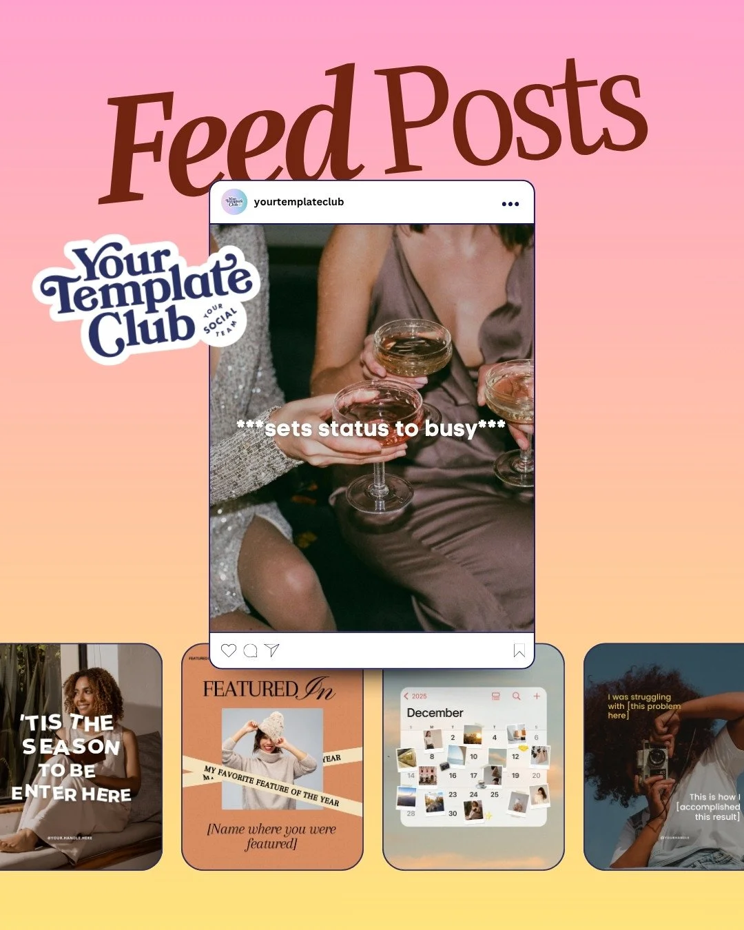 Your December content is here 🤩 Comment &ldquo;DACLUB&rdquo; to join @yourtemplateclub and access the December Monthly Content pack - content for the whole month already picked and batched for you with our library of templates!⁠
⁠
We include fill-th
