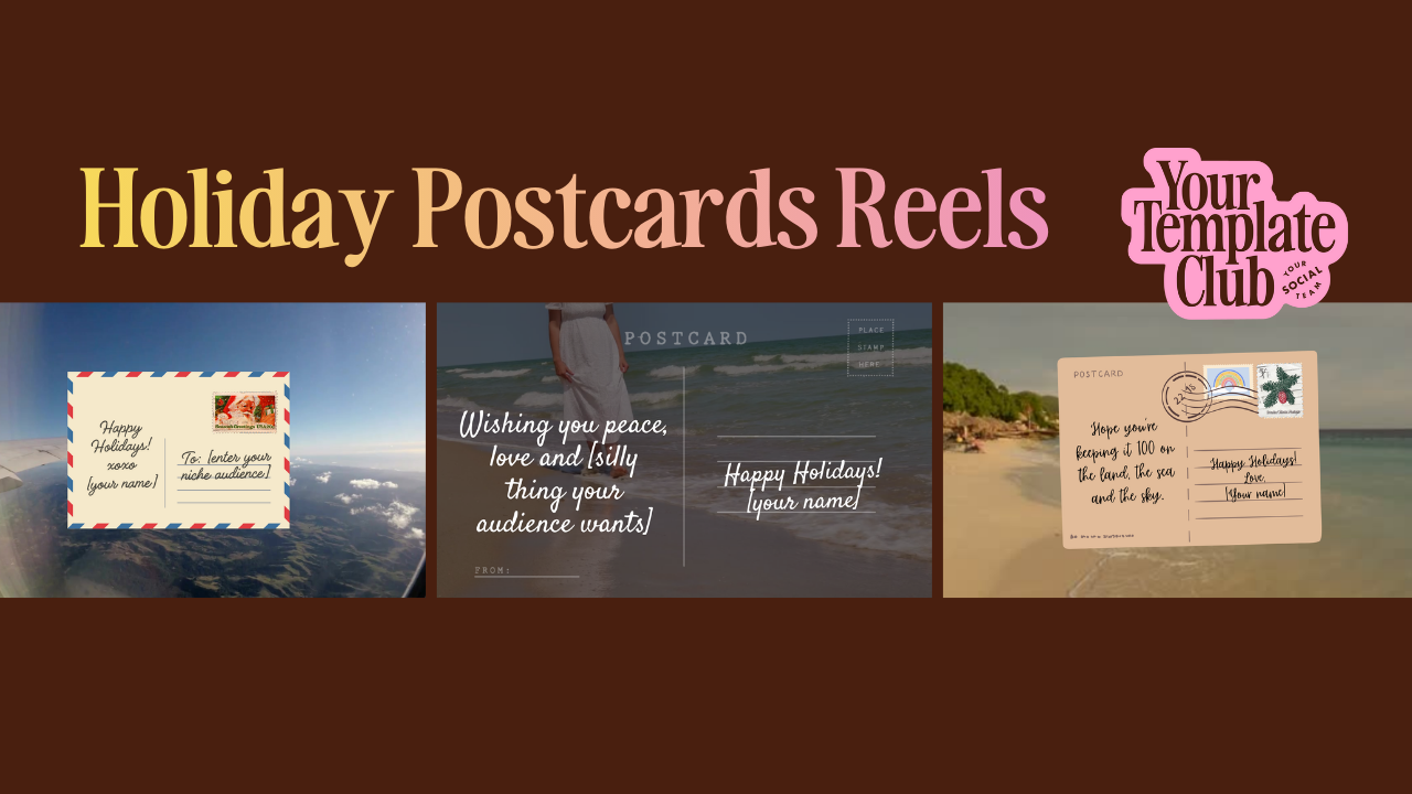Holiday Postcard Reels