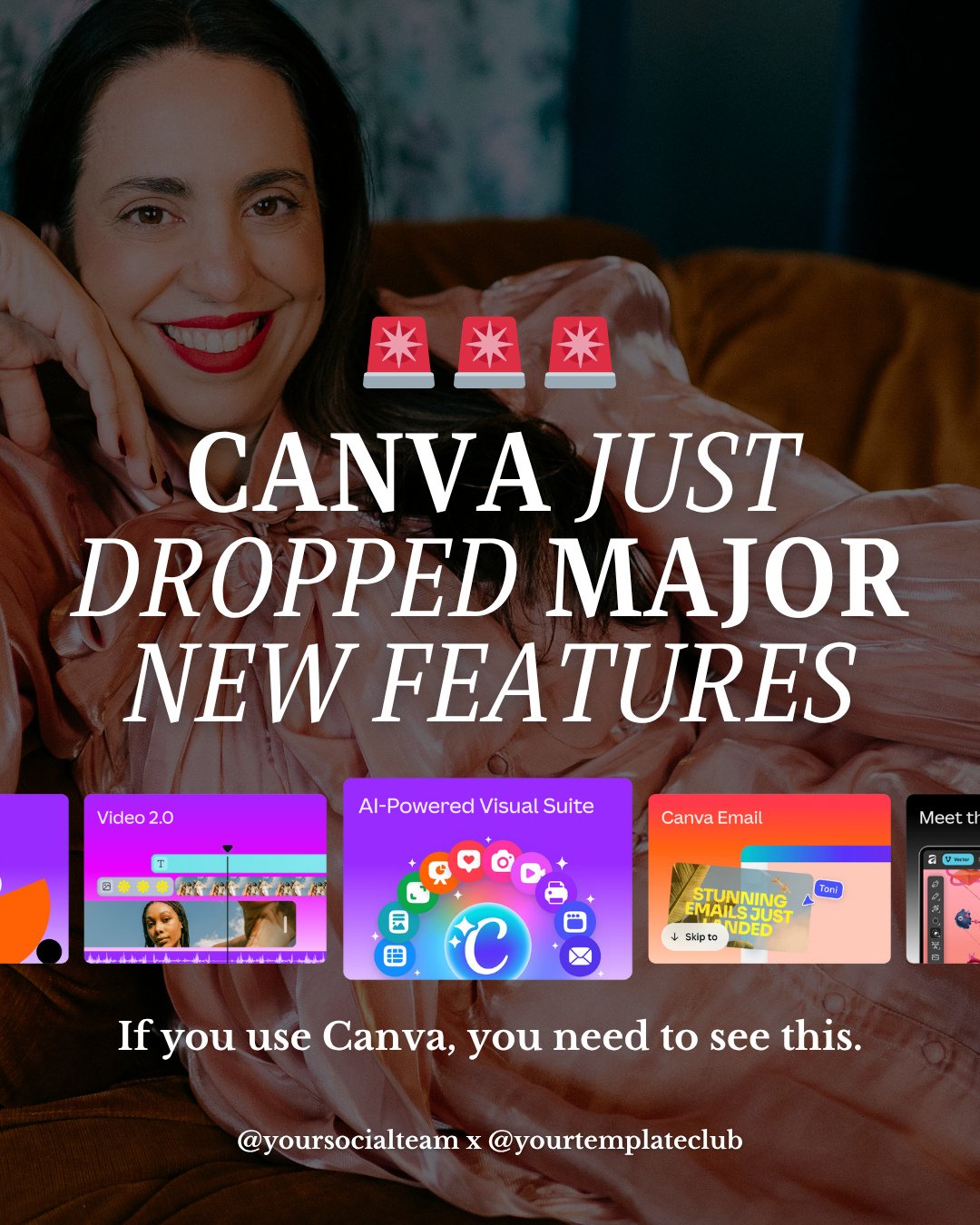TOP 10 POSTS of 2025 Countdown! This was number 10! ✨👇

From Oct 30: 

🚨 Canva just dropped MAJOR new features and we are not okay in the best way 🤯⁠
⁠
From viral-ready video editing to designing full emails inside Canva that you can use in any pl