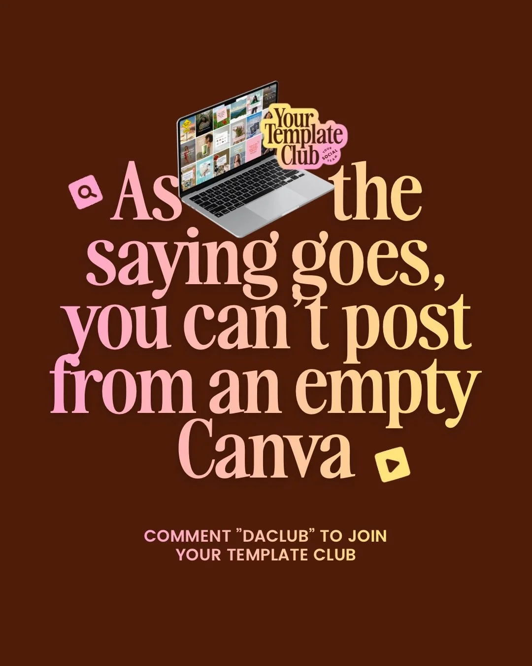 New year, new content! It&rsquo;s the best time to join our template membership, Your Template Club! Get 25% any plan (and the discount os recurring for as long as you&rsquo;re a member).⁠
⁠
Comment &ldquo;DACLUB&rdquo; and start using the templates 