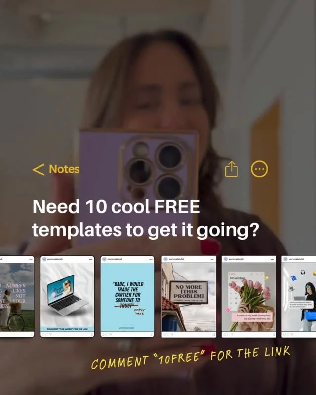 State of the world got you paralyzed? Same.⁠
Comment "10FREE" so you can get your Instagram posts out of the way quickly and take care of your mental health. ❤️⁠
⁠
Hope you love our 10 free aesthetic Canva templates for Instagram.