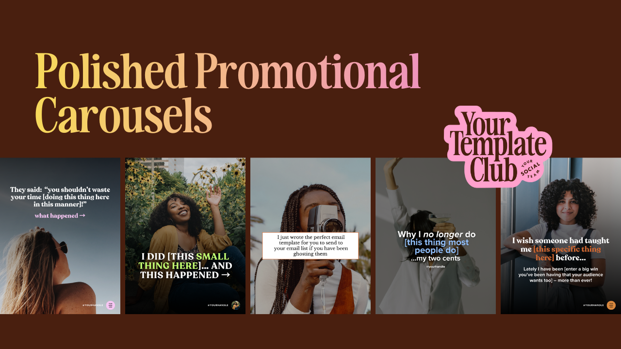 Polished Promotional Carousels