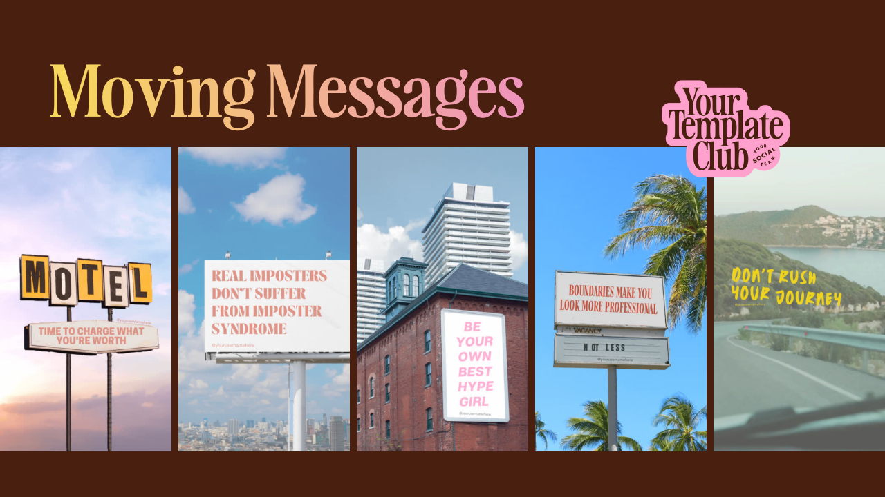 Moving Messages Reels Templates