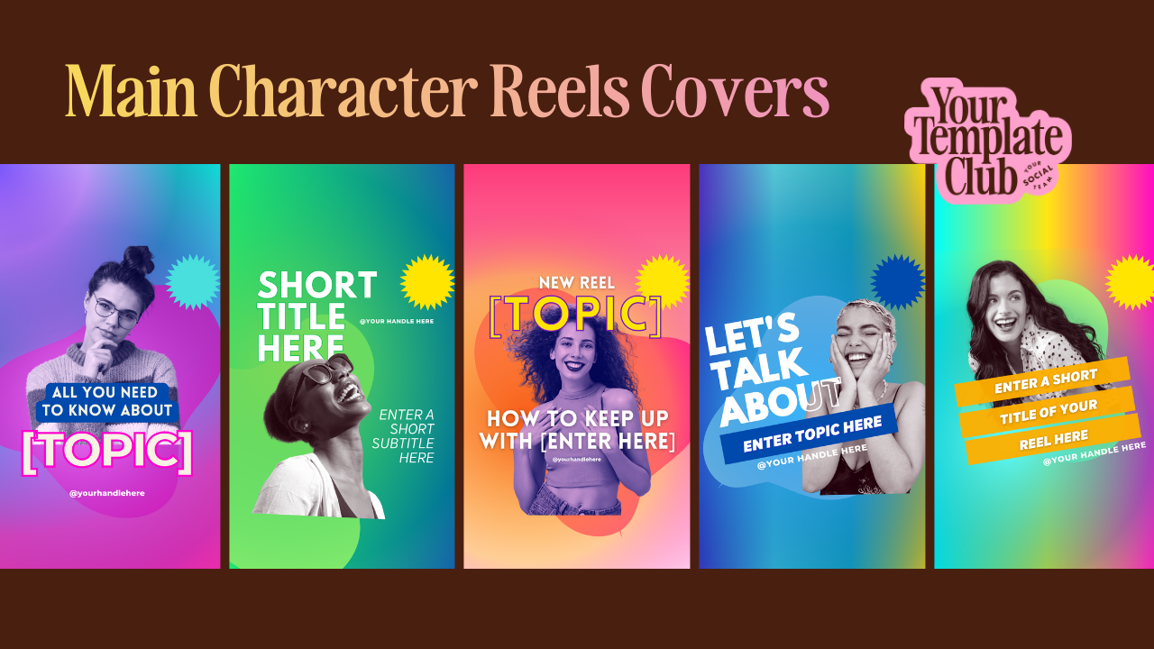 Main Character Reels Covers