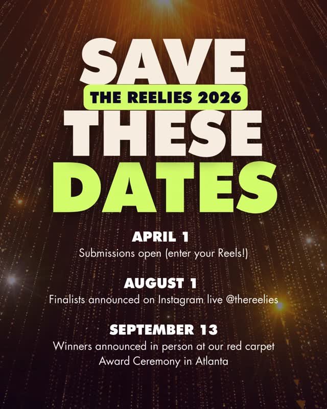 Get that on your Google cal! Who is entering @TheReelies this year?⁠
⁠