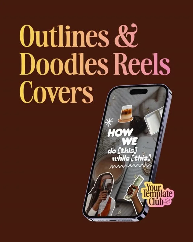 We have the cutest covers for Reels inside @yourtemplateclub. These are just some of them. 🤩