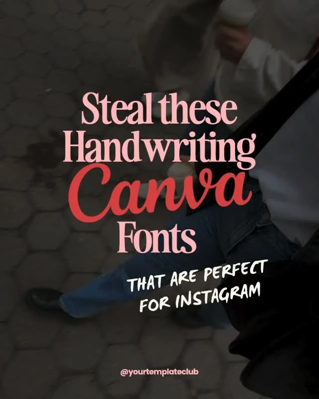 After creating over 3,000 Canva templates with the team for @yourtemplateclub and posting 4,684 Instagram posts in this account since 2017, I must say a have quite the backlog of Canva fonts.⁠
⁠
So I will start sharing my favorites with you in differ