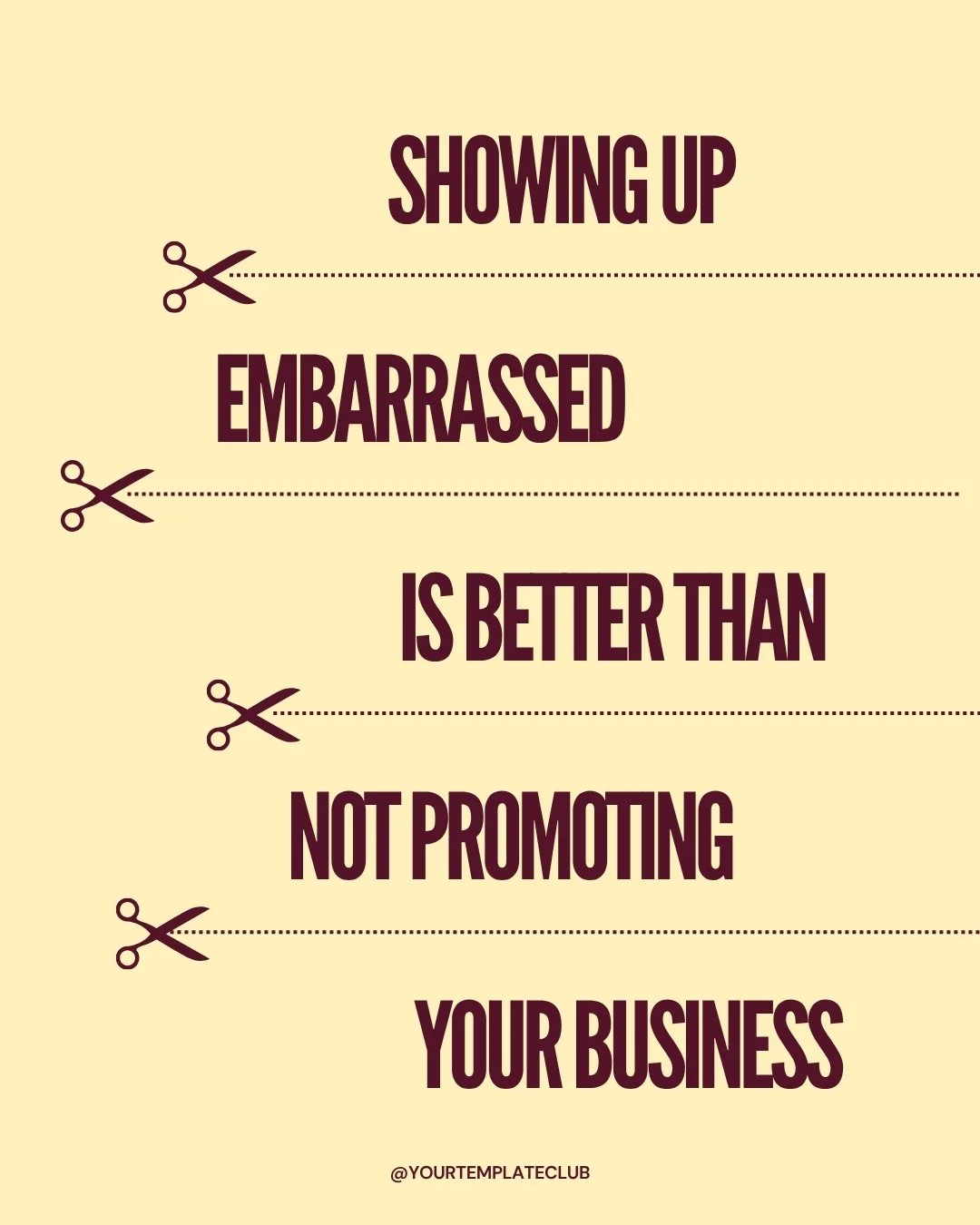 The post you are too nervous to publish... the Reel where your hair looks weird... the caption you rewrote four times and still are not sure about.

Post it anyway!

Nobody is buying from the business they cannot find! Plus at a time when all the con