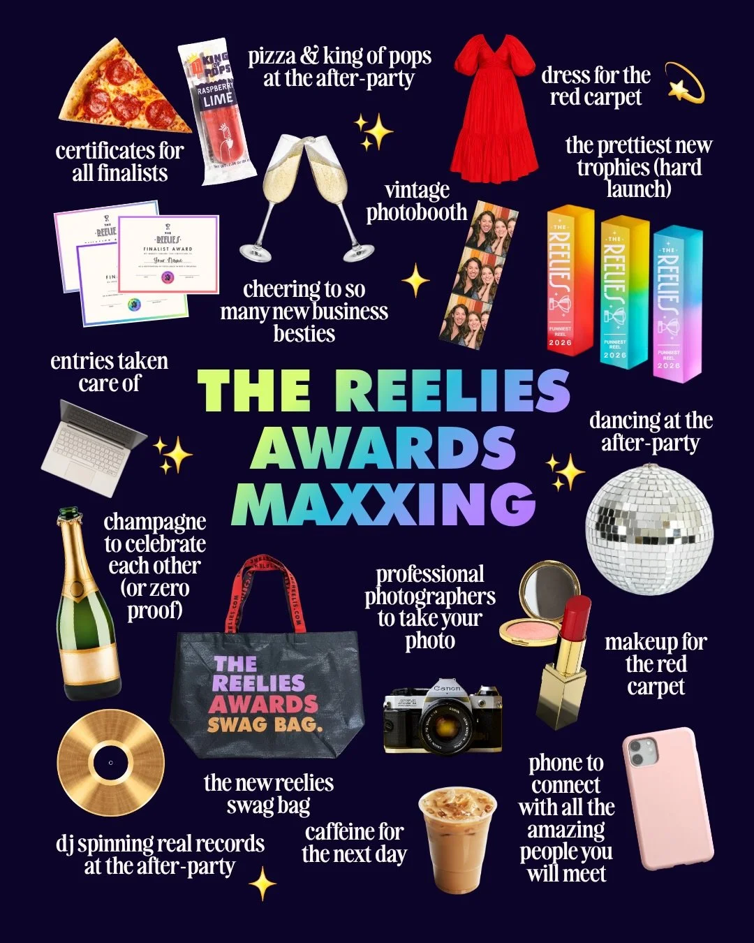 Who is going to enter and attend @thereelies MAXXXXXING with us this year? ✨💅💃🏽🏆⁠ Comment below!!! 
⁠
Don&rsquo;t leave your entries to the last minute. Comment &ldquo;ENTER 26&rdquo; for the link to enter your Reels to win an award. We have 30 c