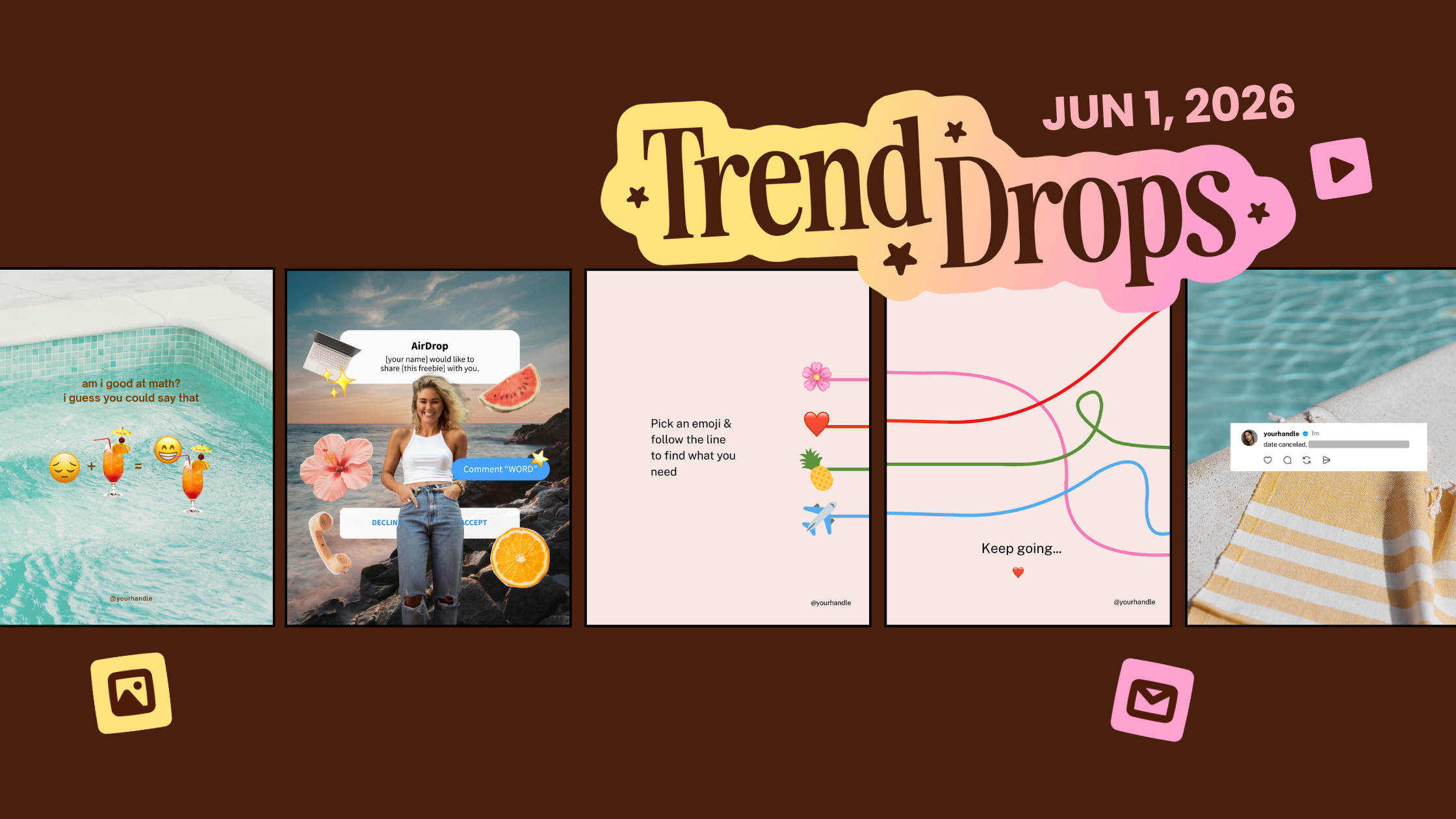 How to Use the Pick an Emoji Carousel, AirDrop Collage, and More Instagram Trends This Week (Trends for June: Week 1)