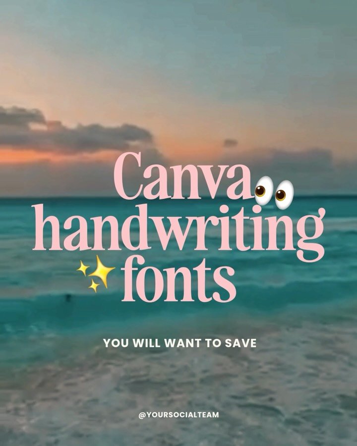 My go-to list of the BEST cool girl handwritten fonts. 🤩

At a time when most content we see it created by a robot, handwritten fonts add a visual representation that there are people behind the brand. It&rsquo;s no wonder they are so hot right now 