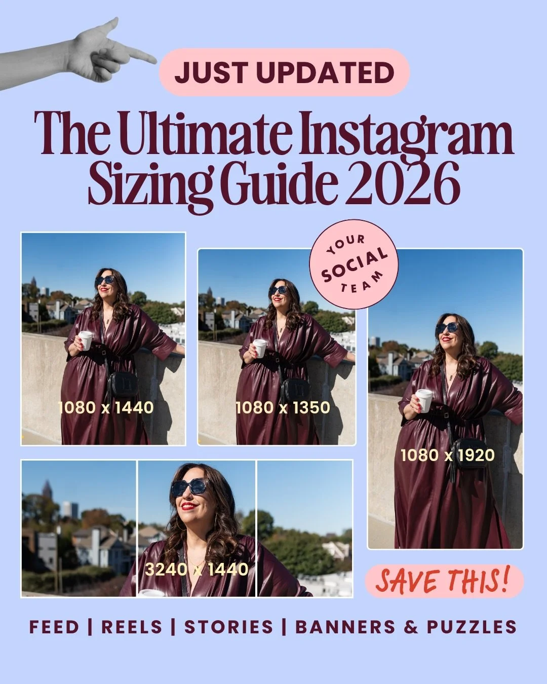⚠️ Instagram Content Sizing in 2026 ⚠️ Read through and save!⁠
⁠
Instagram is always changing. Here&rsquo;s the refresh you need:⁠
⁠
There are now 2 &ldquo;correct&rdquo; grid sizes and if you mix them up, your content gets cropped. So as usual when 