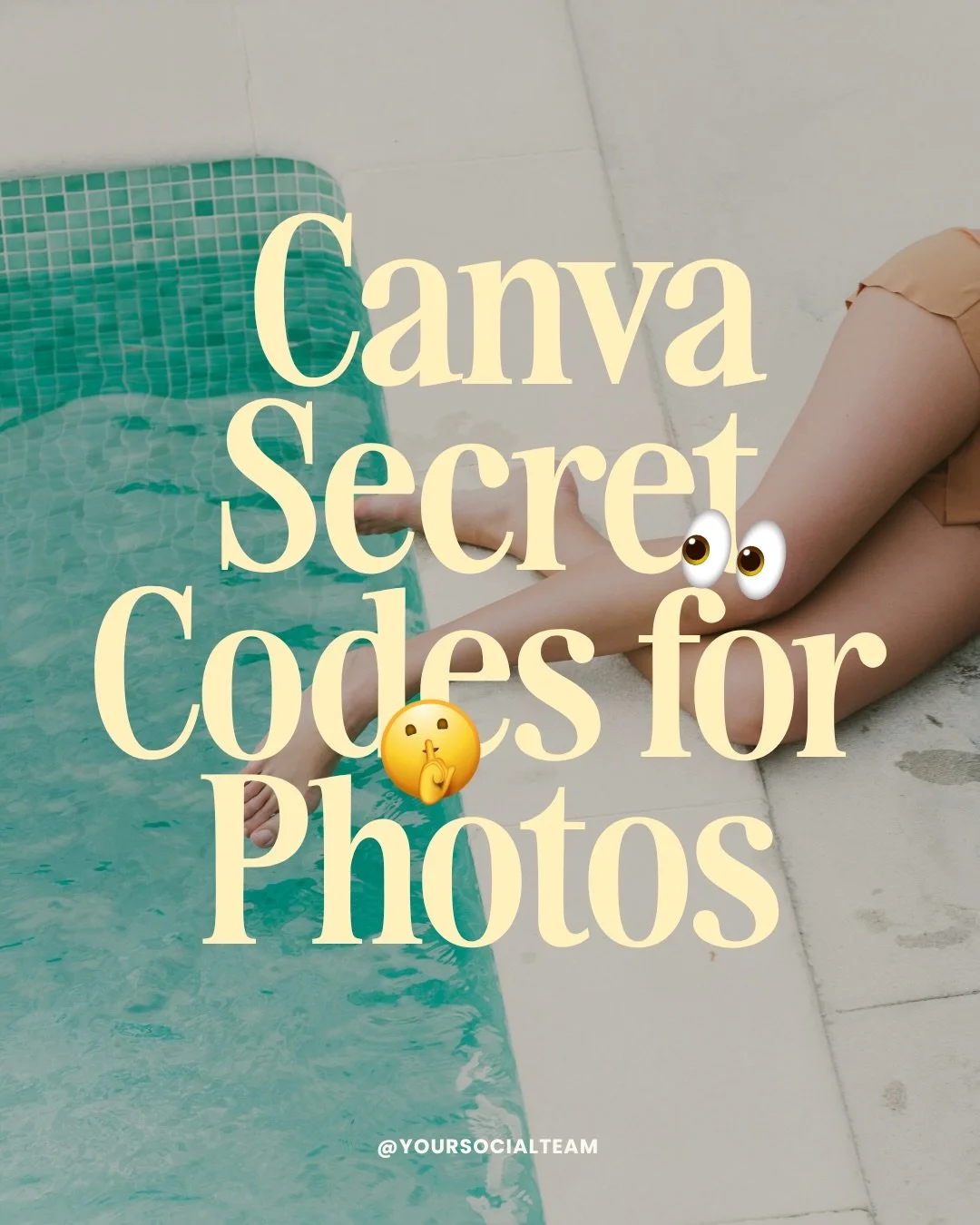 Canva secret codes for the dreamiest photos you&rsquo;ll actually want to use 🌊⁠
⁠
Save this one because these are the exact codes I go back to every time I need something that doesn&rsquo;t look like stock photography.⁠
⁠
These go in the Photos sea