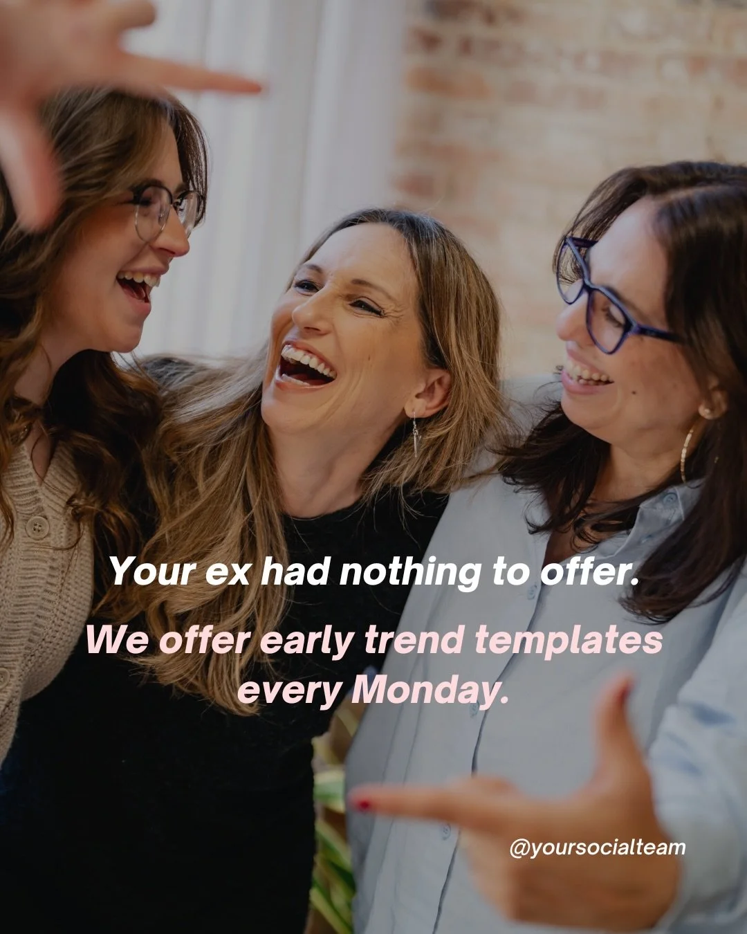 Your ex got nothing on us.⁠
Comment &ldquo;DACLUB&rdquo; and we will send you the link to @yourtemplateclub and get the love you deserve.⁠
⁠
PS: this template and 4 other amazing early trends will be in your inbox Monday morning if you&rsquo;re a mem