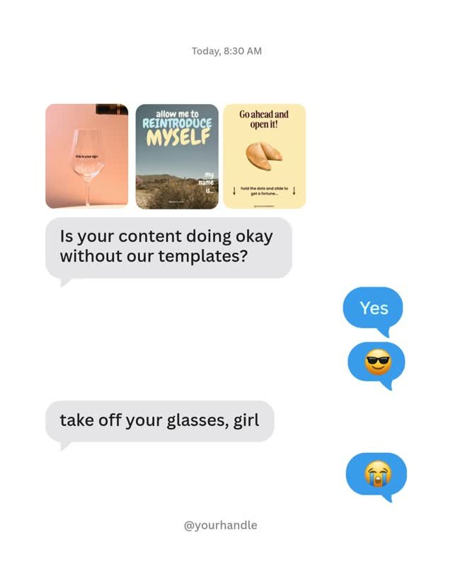 Not to brag but our templates are ON FIRE lately! 🔥  Last week I had a simple feed post (a real real non-Reel, non-Carousel post!) hit 50K views and it's still going up. And it's from a template that took me 5 minutes to customize and post. ⁠
⁠
You 