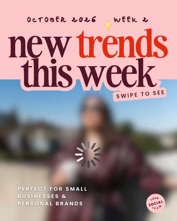 October visual trends - Week 2 ✨ and our templates that help you jump on these in minutes 😎⁠
⁠
TREND 1 🔥  Scrolling Story Interactive Carousel - This exclusive interactive iOS Core carousel is our carousel take on the Story Grab trend, made to prom